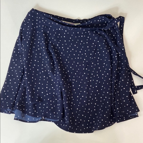 Emmelee for F.C. Dresses & Skirts - Emmelee for F.C. Blue and White Wrap Mini Skirt Sz L